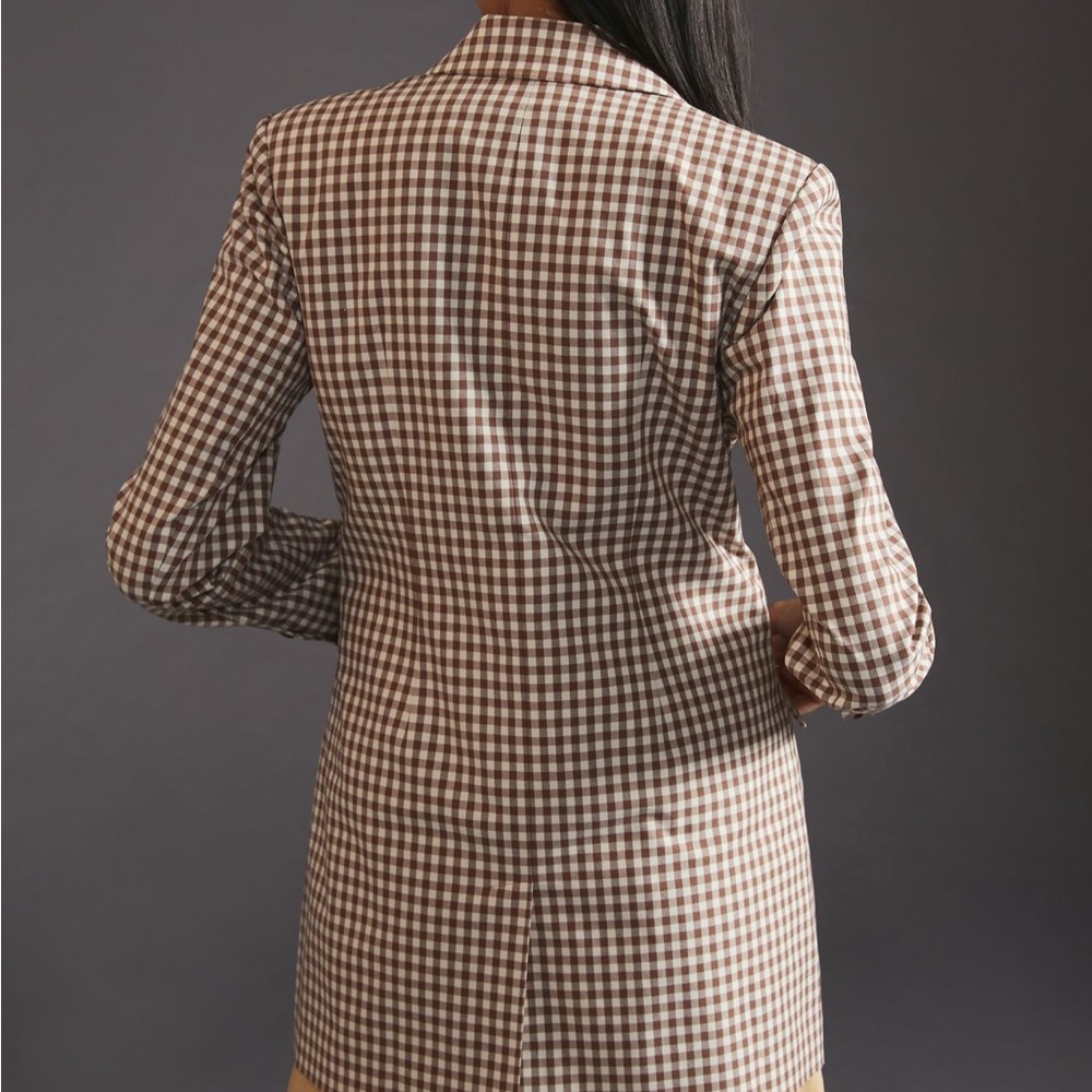 Favorite Daughter Brown and White Checkered Blazer - Picture 5 of 5